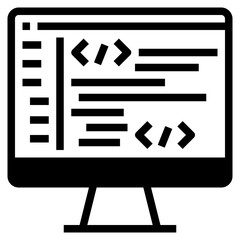 Wall Mural - backend icon