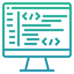 Wall Mural - backend icon