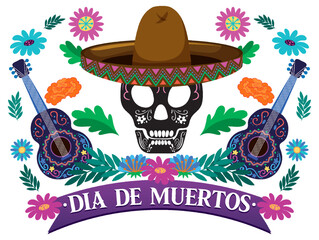 Wall Mural - Day of the Dead logo design