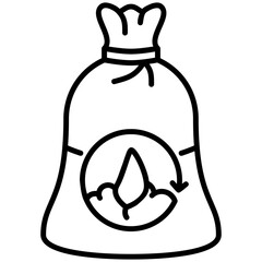 Fototapete - Compostable icon line style. Bio degradable concept for web design, user interface, and mobile app