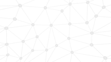 White atom structure on white background under spot light environment. Concept 3D CG of biological science, network technology and human strategy.