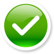 © Yasir Design - Green check mark buttons in 3d realistic style. Checkmark signs illustration.