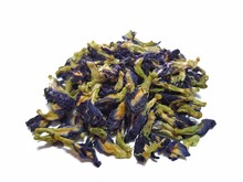 Dried Blue Pea Flower Or Butterfly Pea Isolate On White Background.
Or Clitoria Ternatea L. 