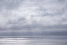 Grey Clouds Over Sea