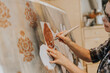 © Johnér - Artist painting in studio