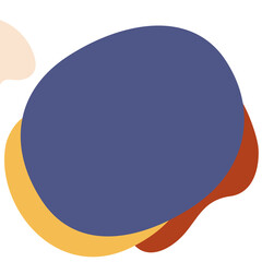 Wall Mural - abstract shapes banner. social media art banner