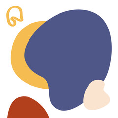 Wall Mural - abstract shapes banner. social media art banner