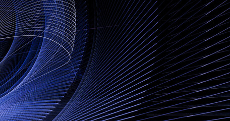 Poster - Abstract color dynamic background with lighting effect. Fractal wavy. Fractal art