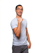 © agongallud - Happy young man pointing with his thumb