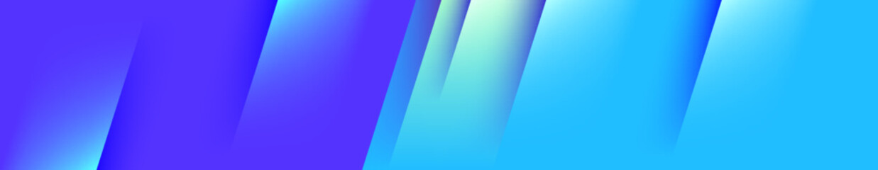 Poster - Business light multiply blue blending color theme and gradient long banner design in dark modern abstract shiny effect futuristic style corporate backdrop