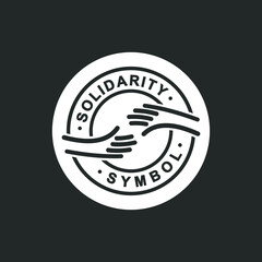 Sticker - Solidarity logo design, Solidarity symbol