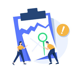 Fototapete - no message or notification yet, all done for now concept illustration flat design vector
