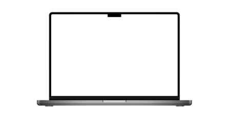 Poster - laptop isolate blank screen display mockup