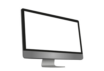 Wall Mural - Computer monitor display with empty screen isolated