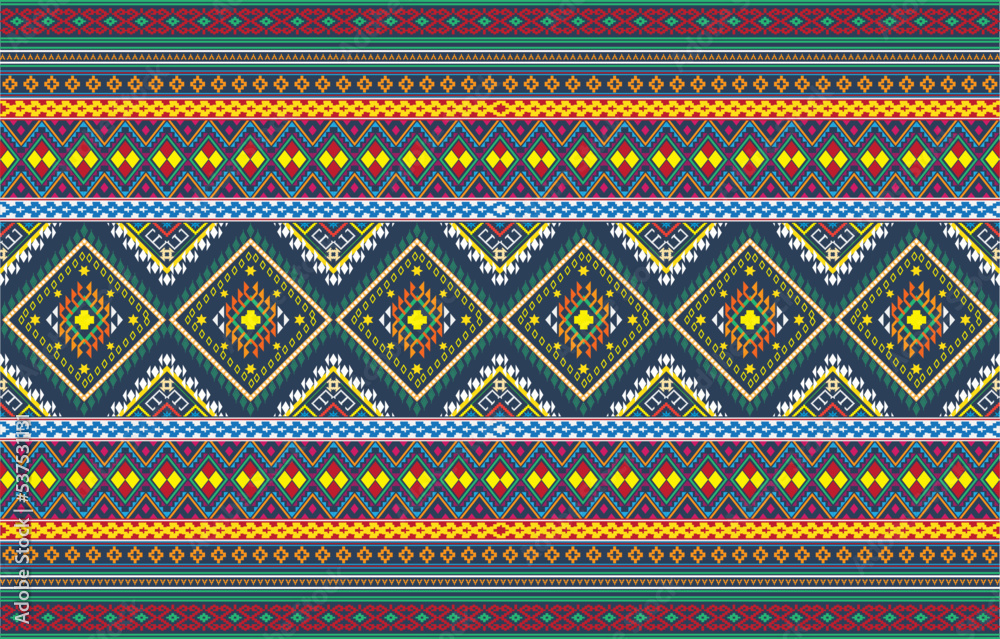 tribal pastel multicolor pastel Navajo seamless vector pattern. aztec ...