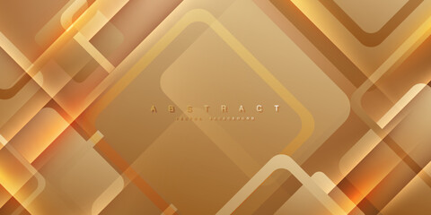 Poster - Luxury abstract geometric gold background. Elegant light gold background.