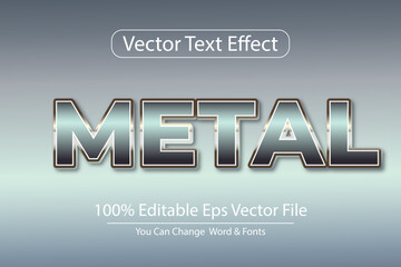 Metal Text Effect Design