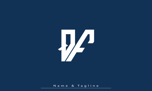Alphabet letters Initials Monogram logo QF , FQ