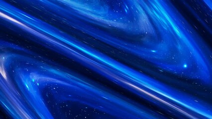 Sticker - Abstract colorful liquid swirl line. Marble, paint flow graphic background in blue color with particle.
