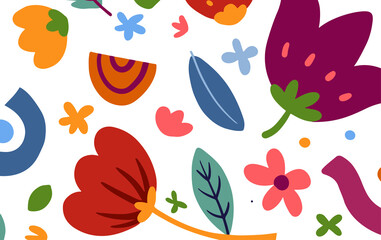 Poster - Abstract trendy floral background design