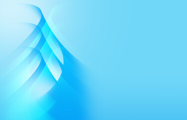 Poster - Abstract Soft light blue background with curve pattern graphics gradient color for illustration wallpaper banner website