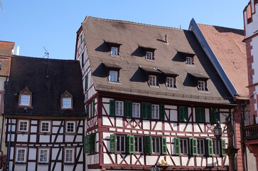 Canvas Print - Fachwerk in Weinheim