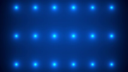 Poster - Wall flickering lights. Computer generated 3d render