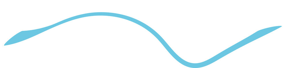 Wall Mural - blue curved abstract line png