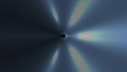 Poster - Lights tunnel. Computer generated 3d render