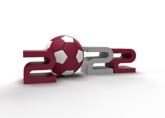 Wall Mural - 3d football 2022