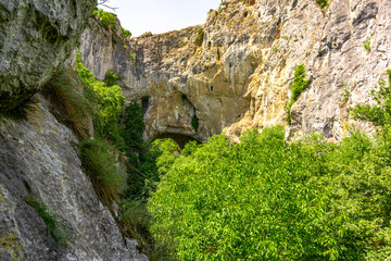 Prerasts of Vratna or Vratna Gates are three natural stone bridges on the Miroc mountain in Serbia