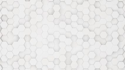 Aufkleber - Realistic abstract honeycomb background. 3d rendering.
