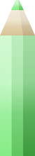 Green Coloring Pencil Graphic Vector Illustration Icon