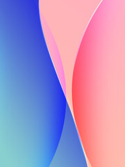 Poster - Modern Multicolor shapes abstract minimalist background wallpaper design