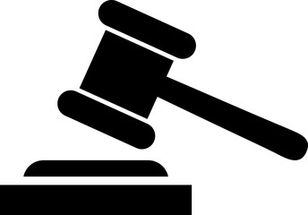Poster - Hammer icon vector. Trial hammer icon symbol.eps