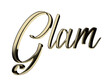 © Faraz hyder - Isolated Word Glam for Elite Class Fashion Industry, 3D Caption for Advertising Campaign.