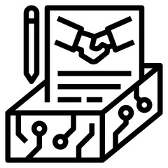 Sticker - smart contract icon