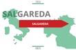 © Modern Design & Foto - Salgareda: Illustration mit dem Namen der italienischen Stadt Salgareda