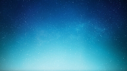 Wall Mural - night starry sky at sunrise. blue galaxy, horizontal background