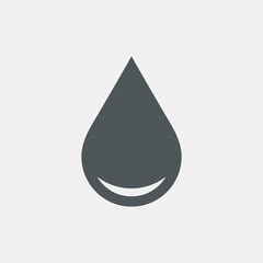 Wall Mural - Water drop droplet raindrop icon illustration cut