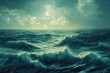 Leinwandbild Motiv Storm sea