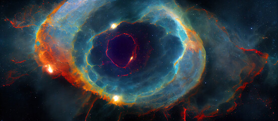 mood wallpaper deep space, the cosmic telescope discovery of a galaxy, generative ai