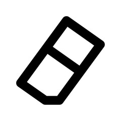 Poster - Eraser Flat Vector Icon