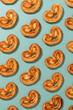 © ADDICTIVE STOCK - Even rows of sweet palmier cookies