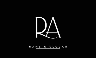 RA,  AR,  R,  A   Abstract  Letters  Logo  Monogram