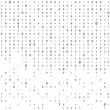 © Oleksandr - Black and white digital background with numbers on the screen. Binary code matrix. Data technologies.