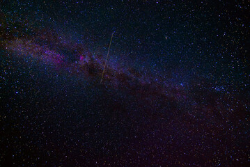 beautiful starry night sky with stars, milky way, galaxies and constellations