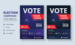 © Gentle Graphix - Election Campaign Flyer Template, Political Campaign Flyer Template, Vote Flyer Template, Political Election Poster