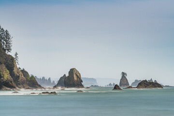 Wall Mural - Second beach at mt. Olympic national park,Washington,usa.