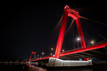 The Willems Bridge In Rotterdam